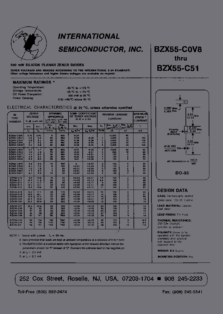 BZX55-C8V2_6614486.PDF Datasheet