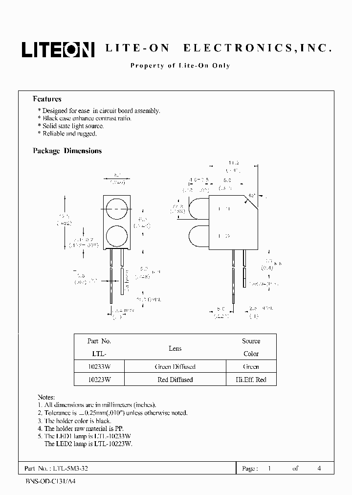 LTL-5M3-32_6620170.PDF Datasheet