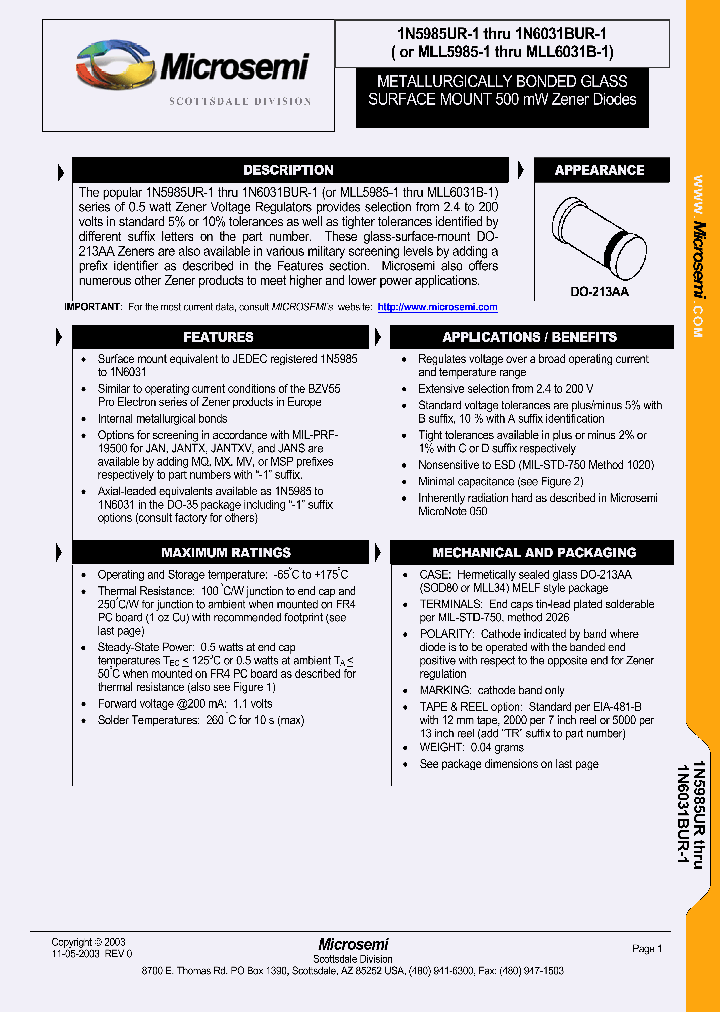1N6000UR-1_6621508.PDF Datasheet