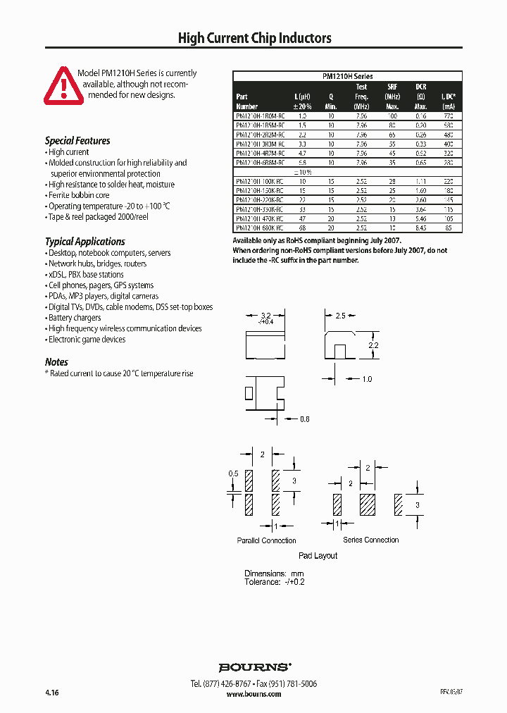 BOURNSINC-PM1210H-330K_6618448.PDF Datasheet