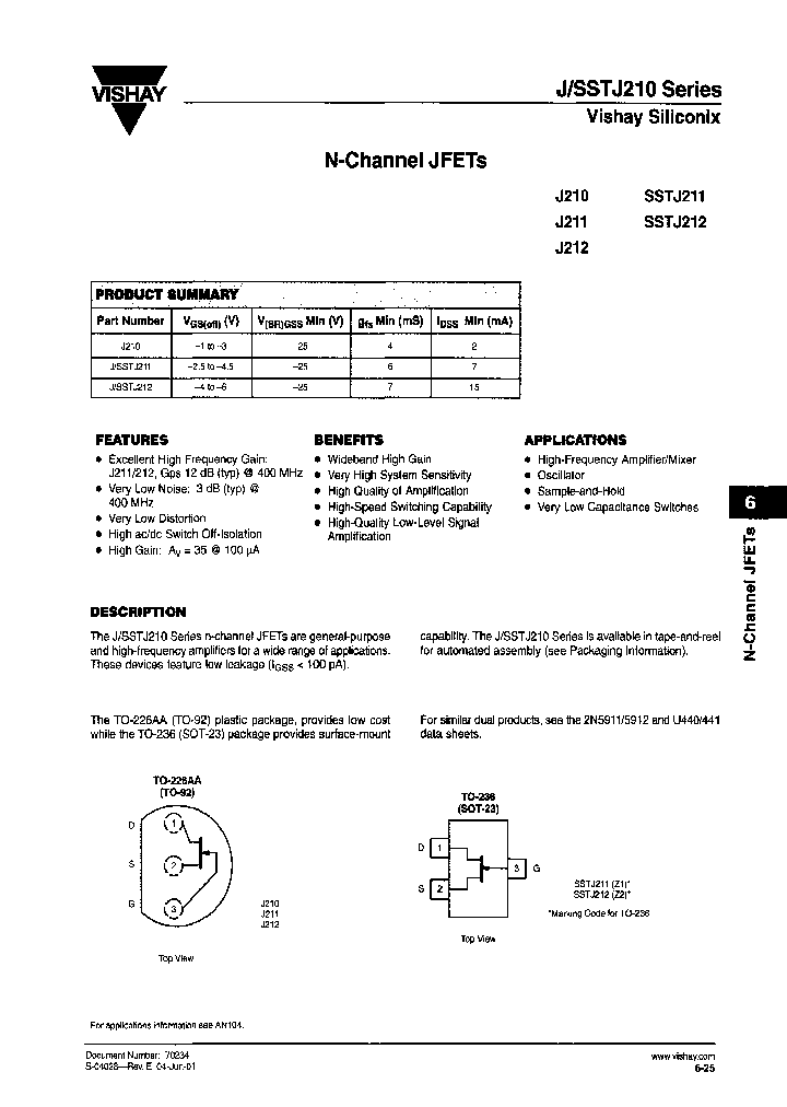 VISHAYSILICONIX-J211L-E3_6619225.PDF Datasheet