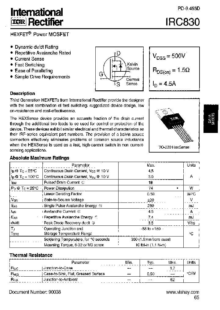 IRC830_6617373.PDF Datasheet
