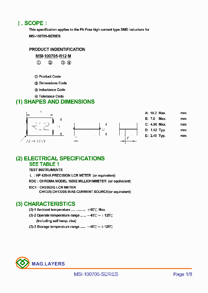MSI-100705-85NM_6624097.PDF Datasheet