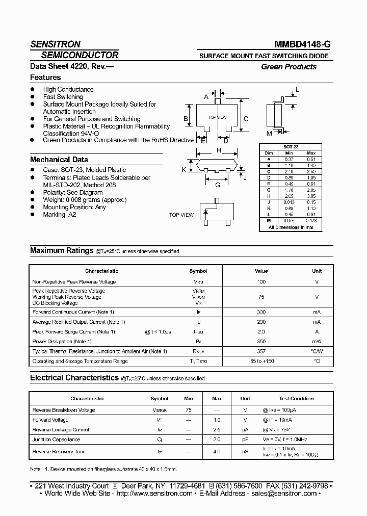 MMBD4148-G_6622180.PDF Datasheet