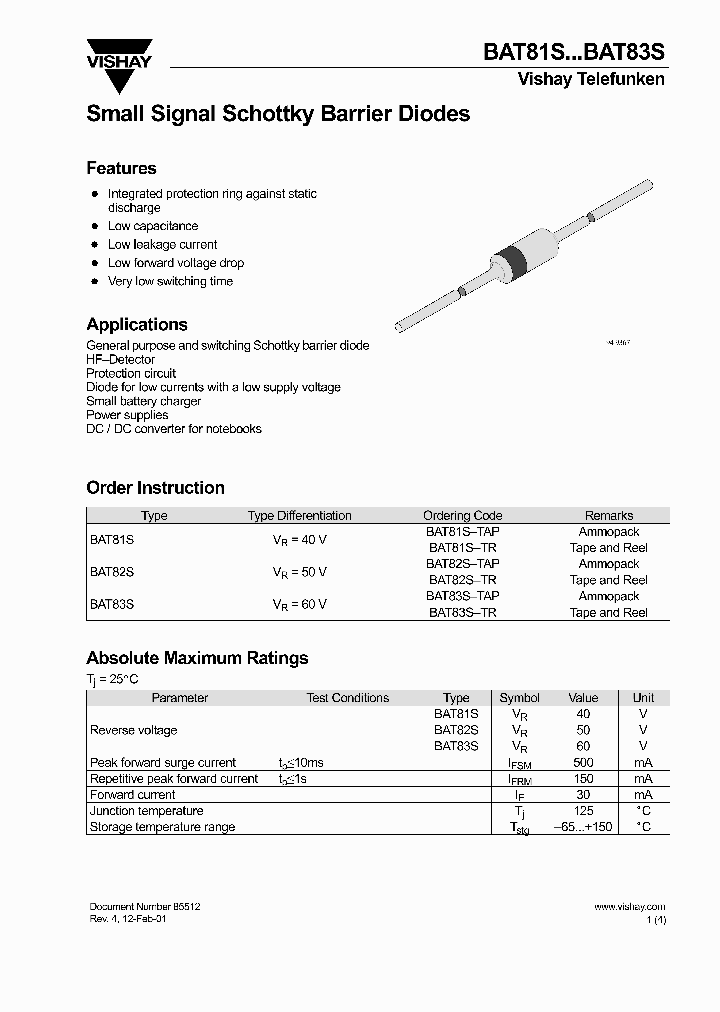 BAT81S-TAP_6624671.PDF Datasheet