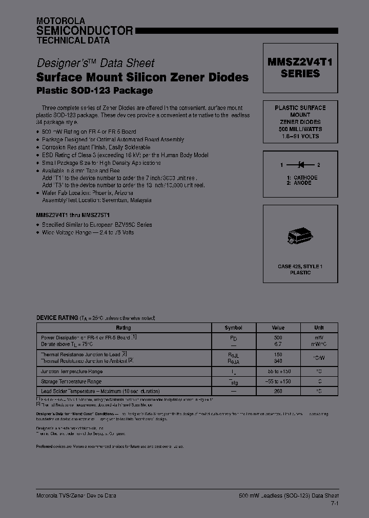 MMSZ4V3T1T3_6626795.PDF Datasheet