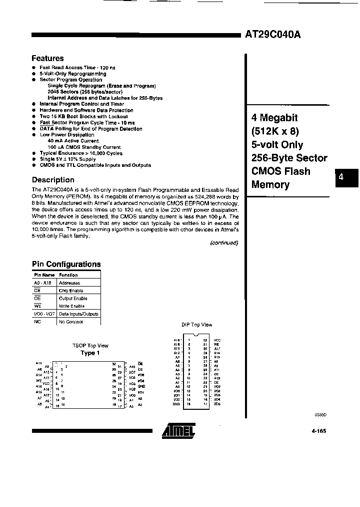 AT29C040A-12TCTR_6626547.PDF Datasheet