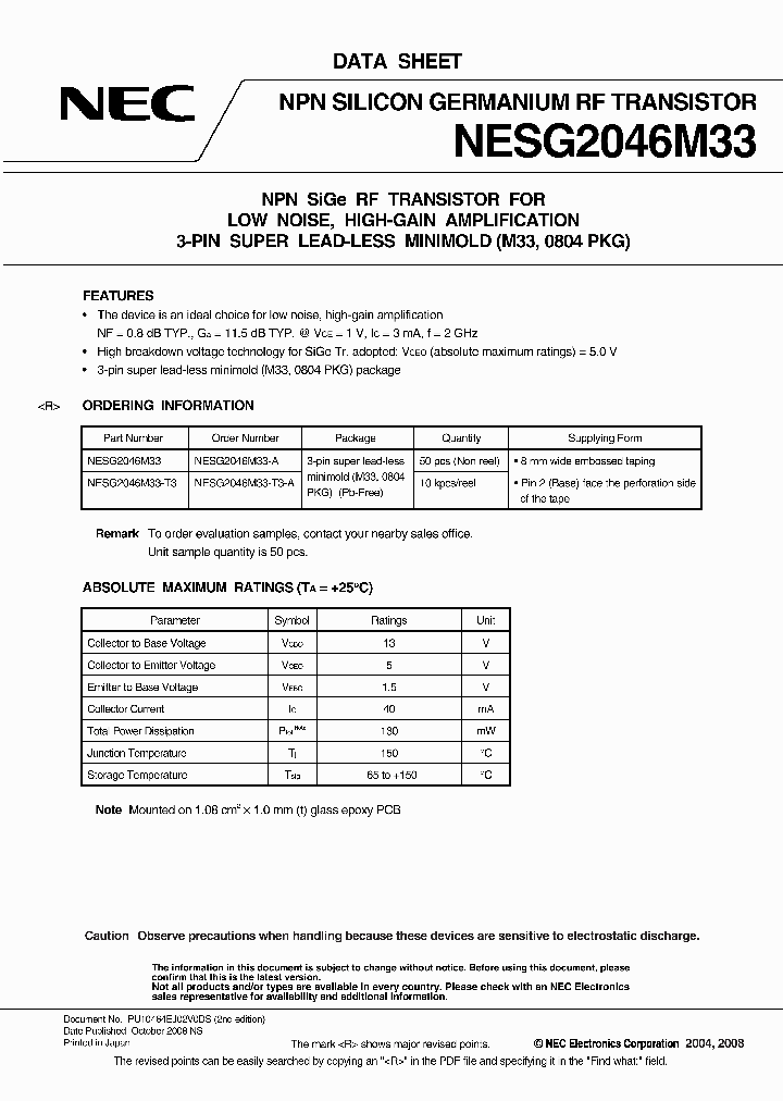 NESG2046M33-T3-A_6626940.PDF Datasheet