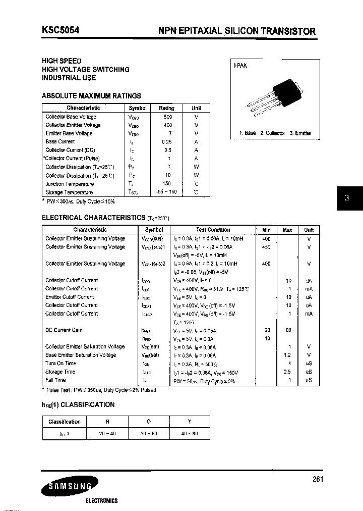 KSC5054-O_6627087.PDF Datasheet