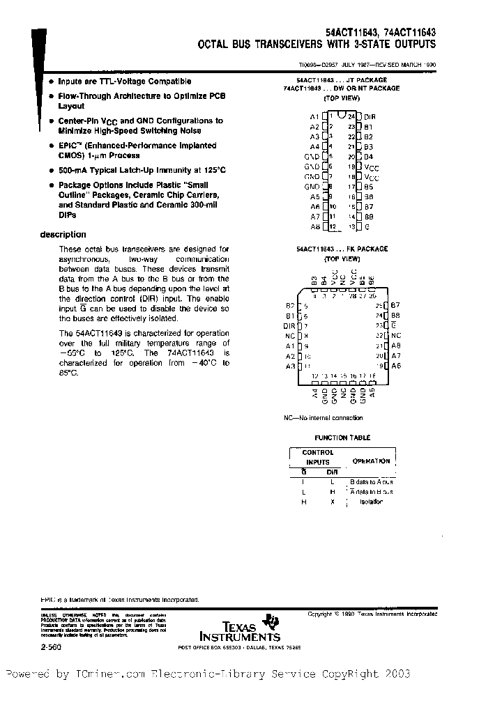 54ACT11643FK_6630149.PDF Datasheet