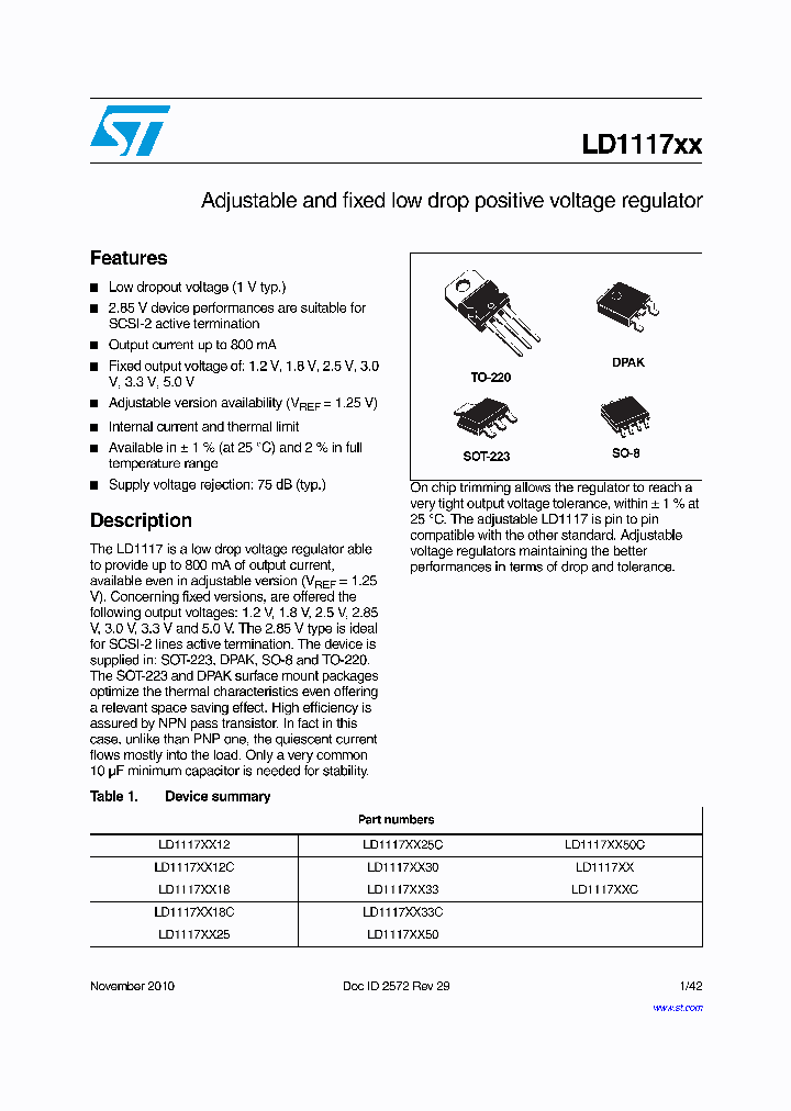 LD1117DT25CTR_6630645.PDF Datasheet
