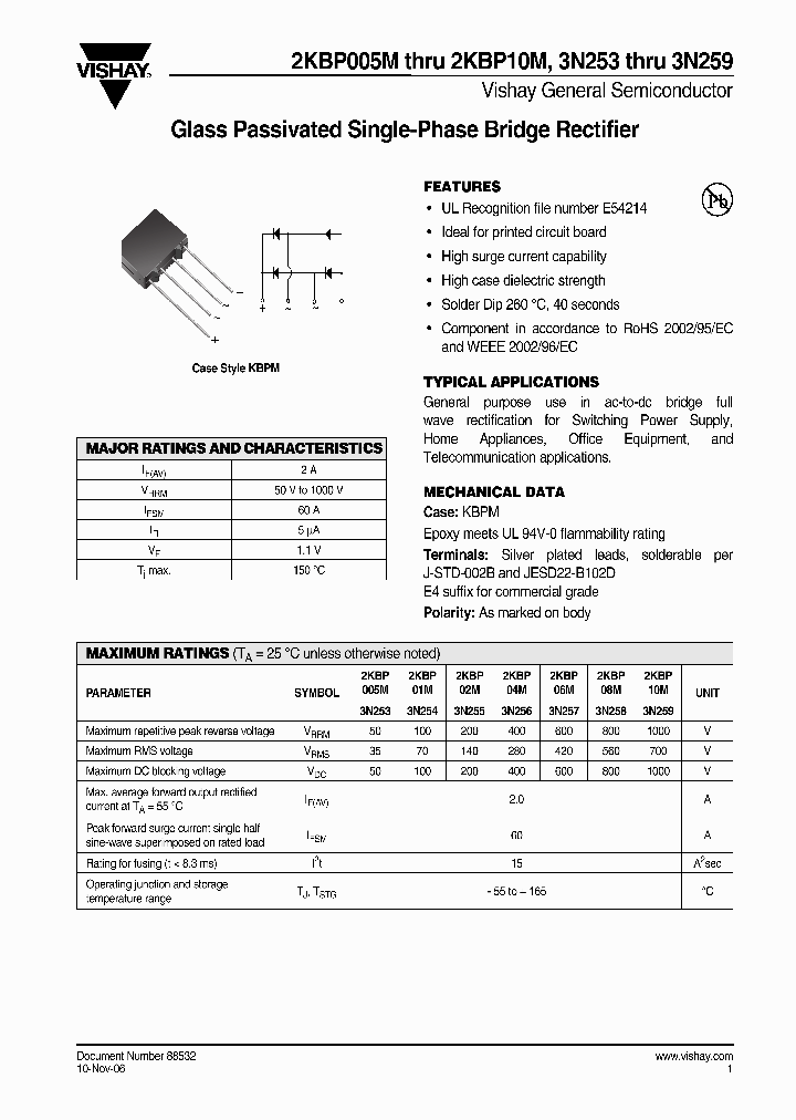 2KBP10M-E41_6628676.PDF Datasheet