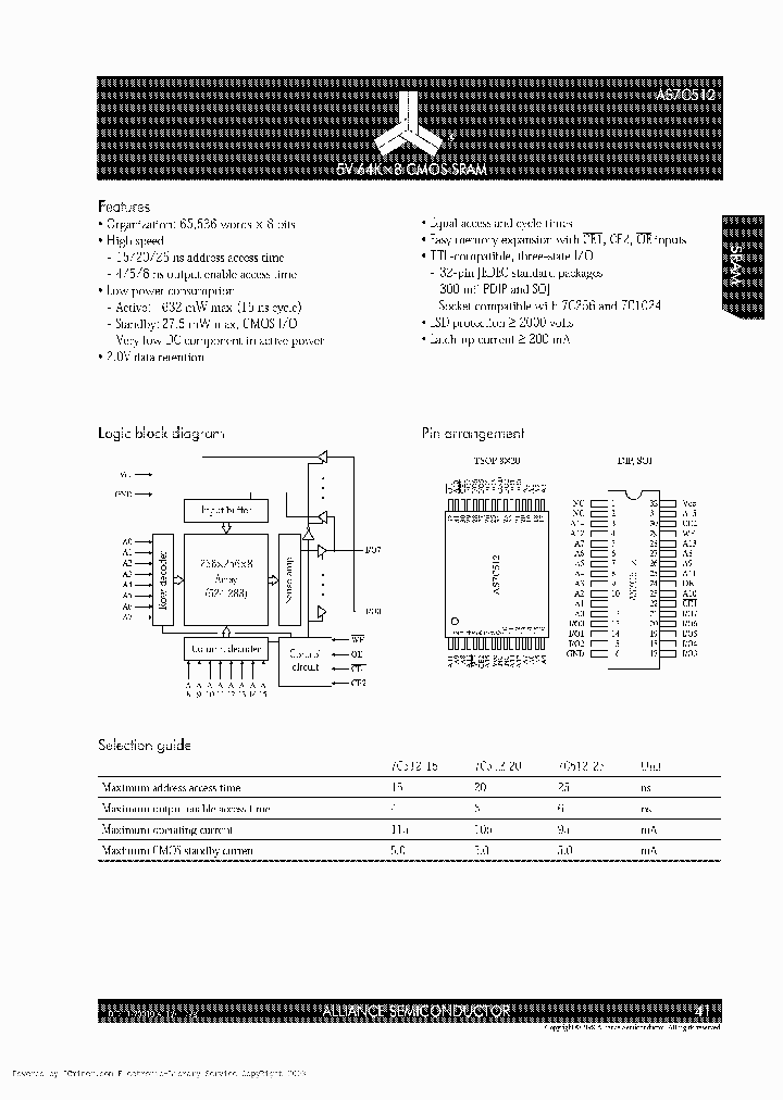 AS7C512-25JC_6633630.PDF Datasheet