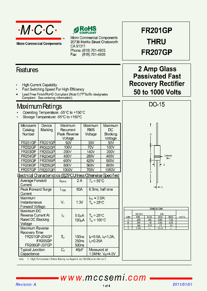 FR206GP-BP_6632687.PDF Datasheet