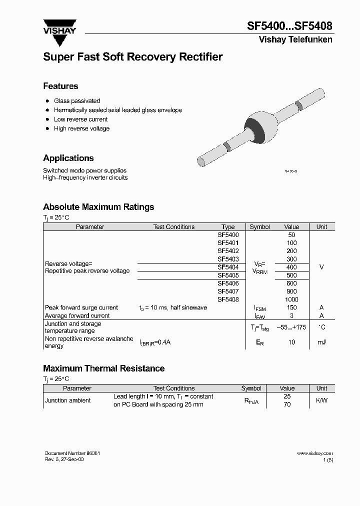 VISHAYTELEFUNKEN-SF5408_6633628.PDF Datasheet