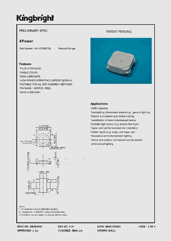 KA-1010SEC28_6634813.PDF Datasheet