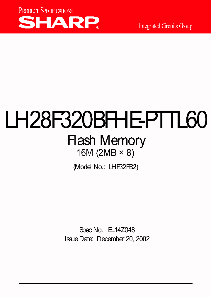LH28F320BFHE-PTTL60_6627197.PDF Datasheet