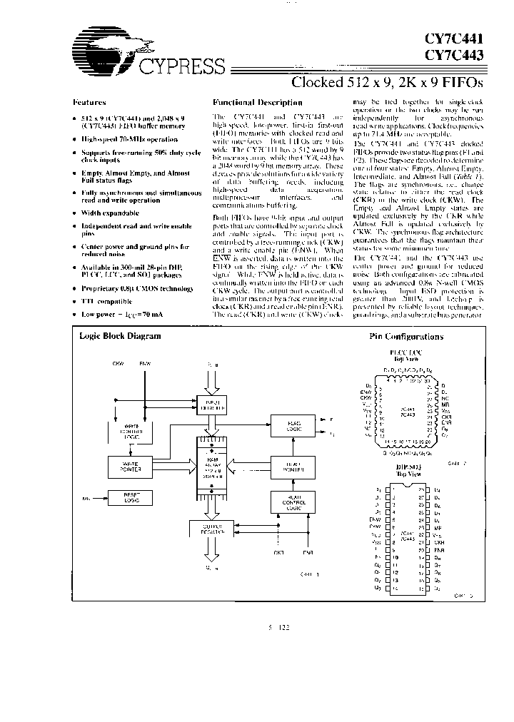 CY7C443-20PC_6633732.PDF Datasheet