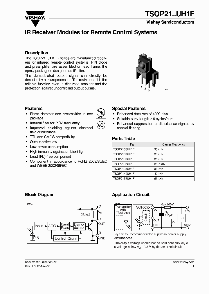 TSOP2137UH1F_6633669.PDF Datasheet