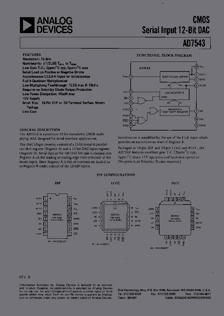AD7543SCHIPS_6637750.PDF Datasheet