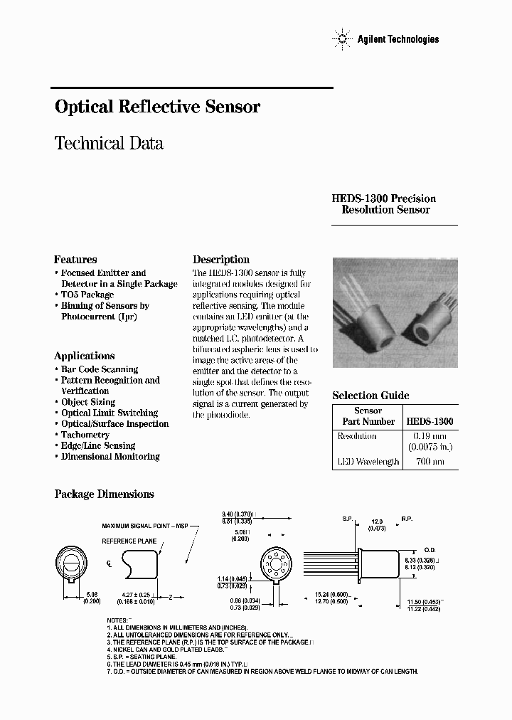 HEDS-1300_6638122.PDF Datasheet