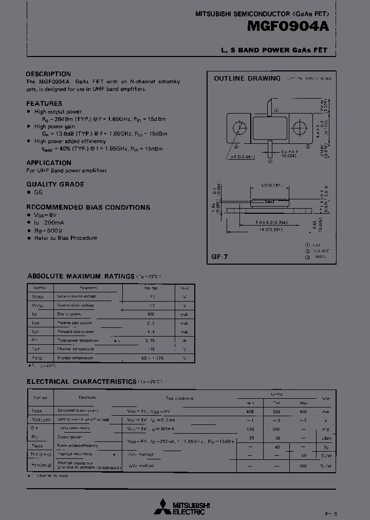 MGF0904A-01_6638380.PDF Datasheet