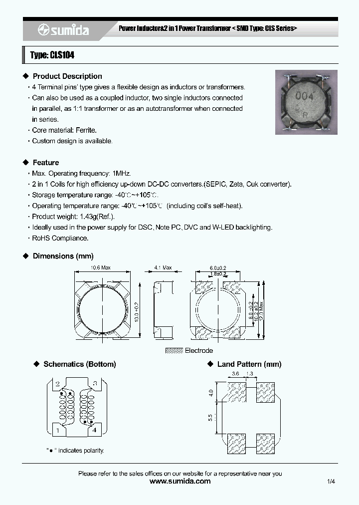 CLS104-100NB_6638892.PDF Datasheet