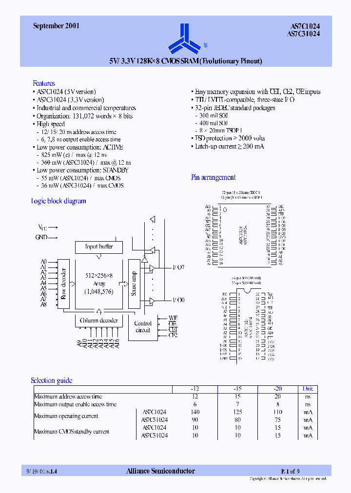 AS7C31024-12JC_6638006.PDF Datasheet