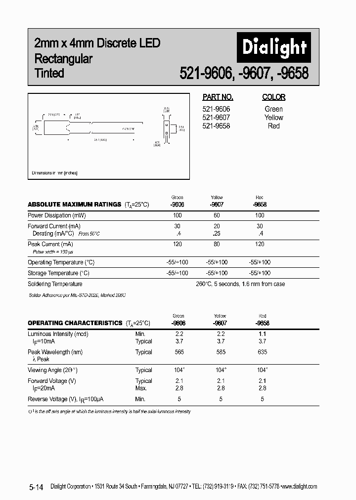 521-9607_6638515.PDF Datasheet