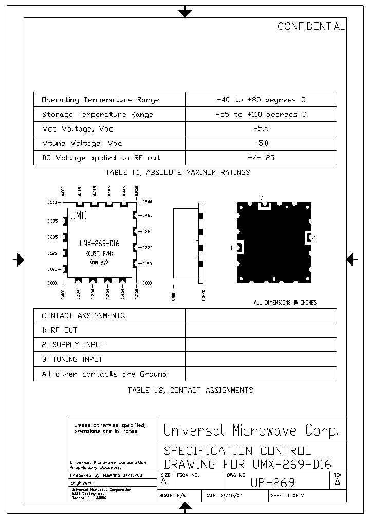 UMX-269-D16_6638293.PDF Datasheet