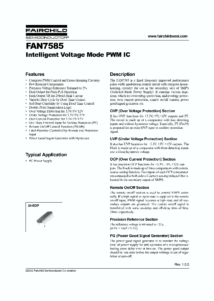 FAIRCHILDSEMICONDUCTORCORP-FAN7585SN_6639131.PDF Datasheet