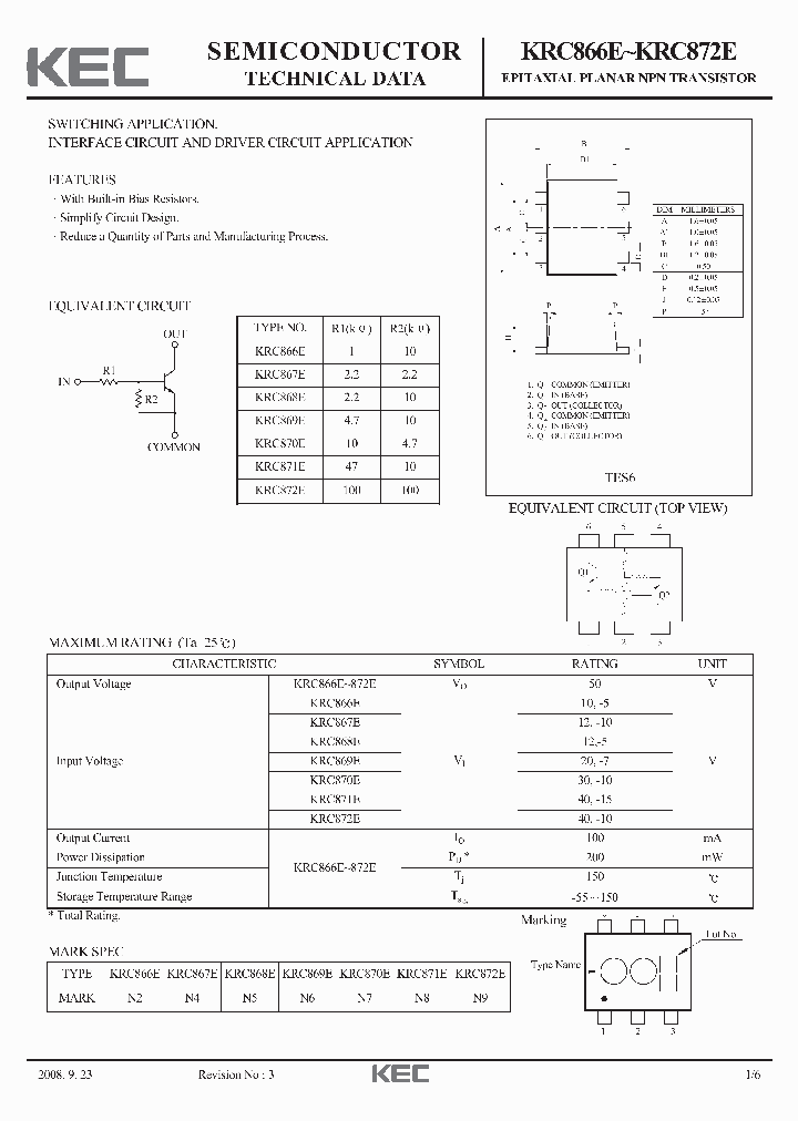 KRC872E_6640581.PDF Datasheet