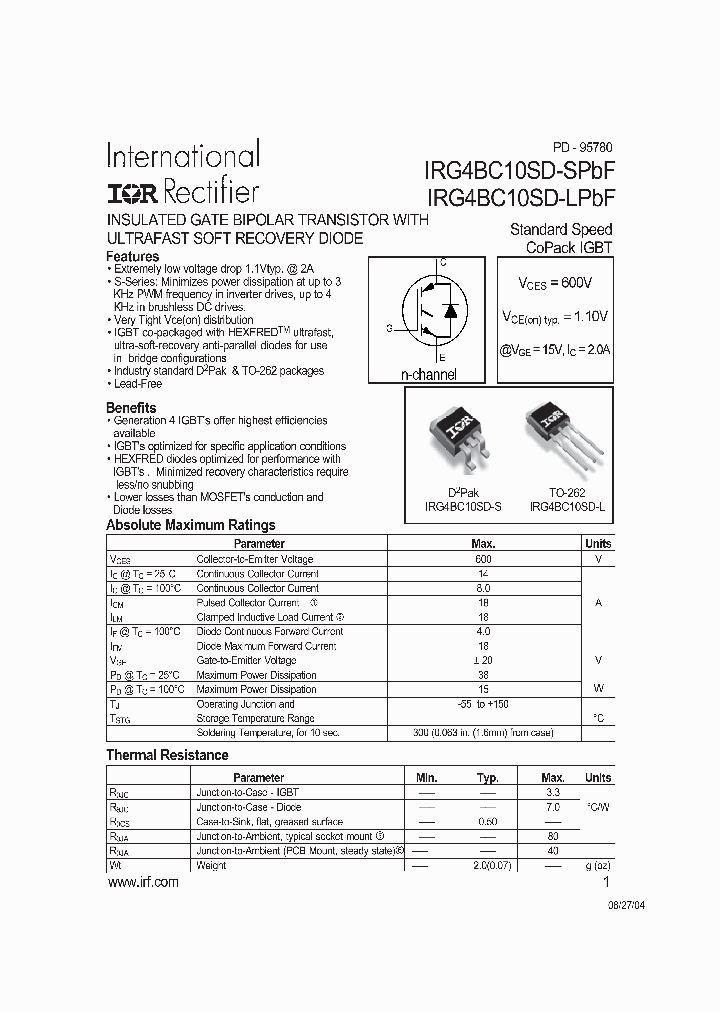 IRG4BC10SD-LPBF_6638991.PDF Datasheet