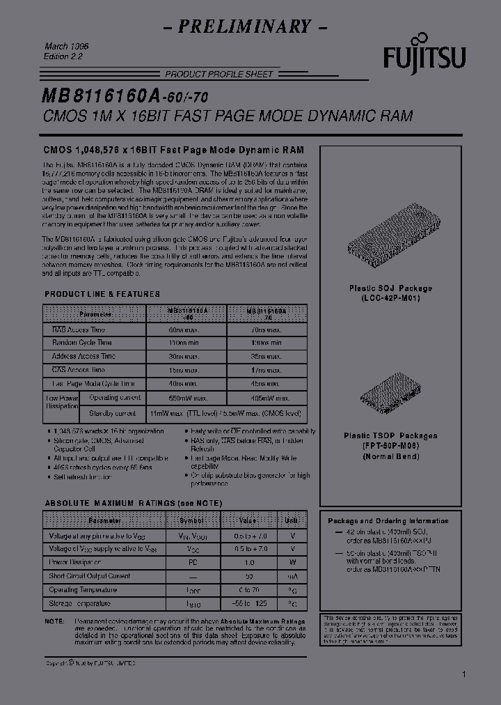 MB8116160A-60PFTN_6639058.PDF Datasheet