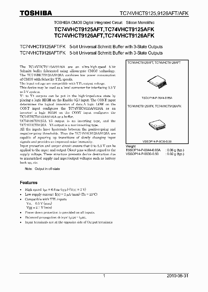 TC74VHCT9125AFK_6642529.PDF Datasheet