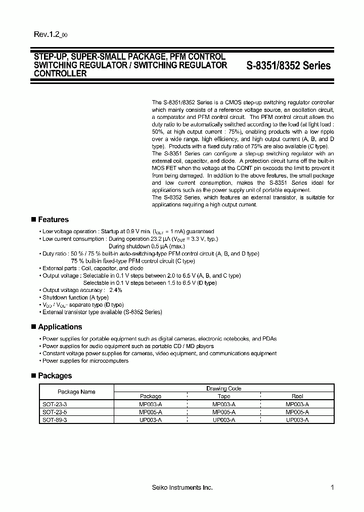 S-8351B55MA-J5O-T2_6640077.PDF Datasheet