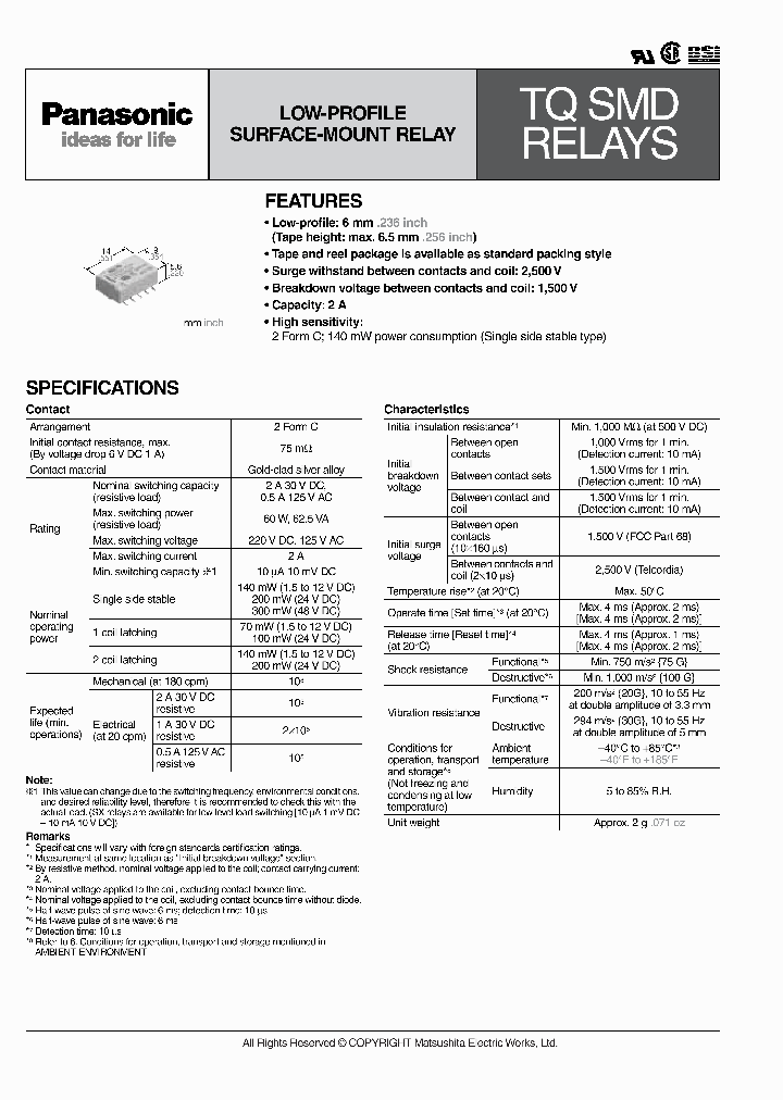 TQ2SL-12V-X_6643645.PDF Datasheet