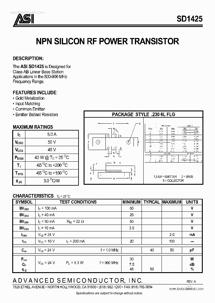 SD1425_6715658.PDF Datasheet