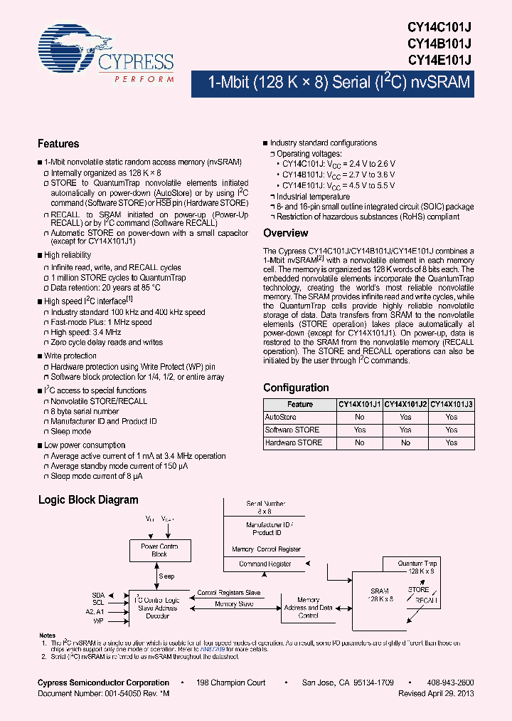 CY14B101J1-SXI_6710376.PDF Datasheet