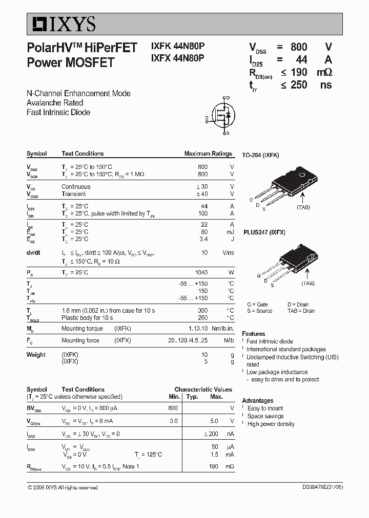 IXFK44N80P_6643306.PDF Datasheet