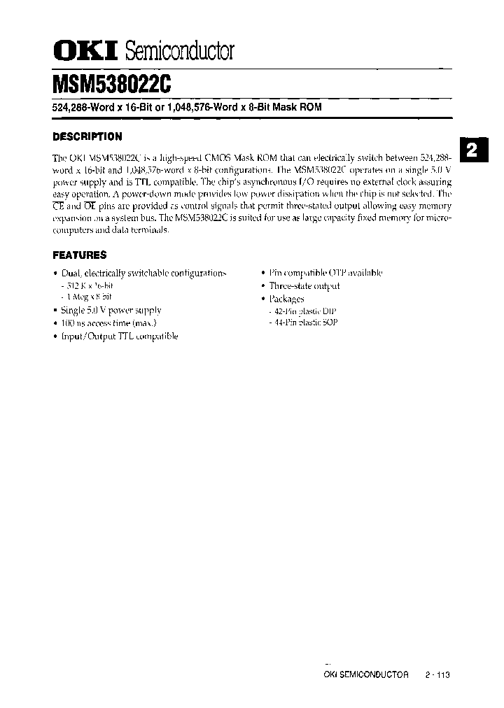 MSM538022C-RS_6645899.PDF Datasheet