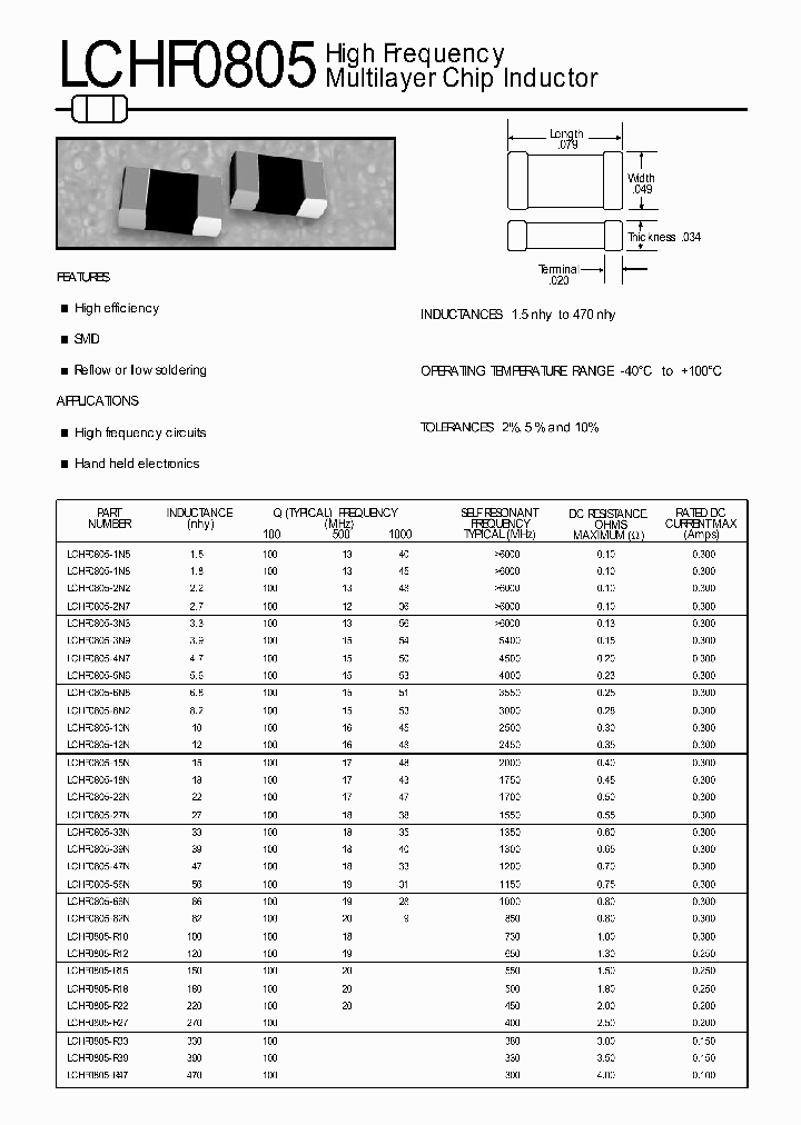 LCHF0805-12NJ_6642408.PDF Datasheet