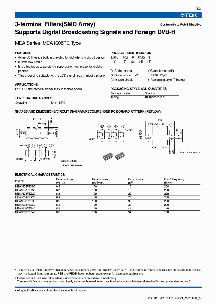 MEA1608PE180T_6642765.PDF Datasheet
