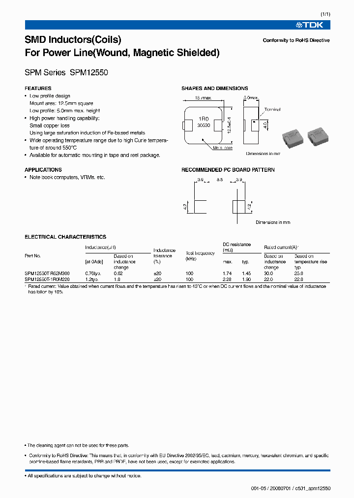 SPM12550T-R62M300_6647912.PDF Datasheet