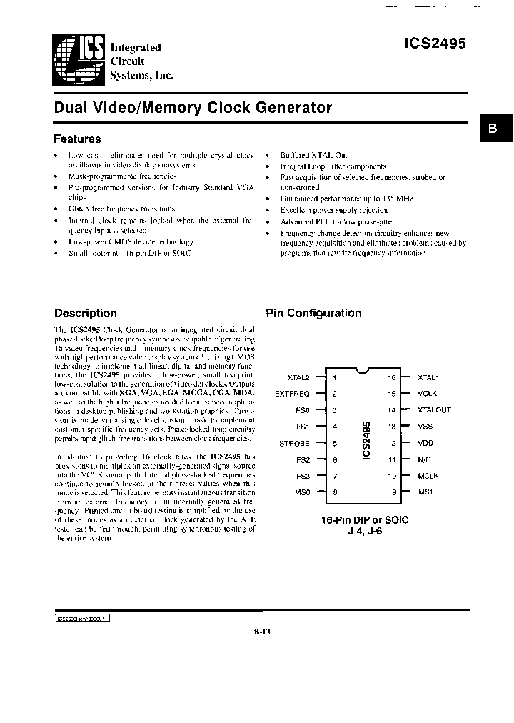ICS2495N-XXX-LF_6647190.PDF Datasheet