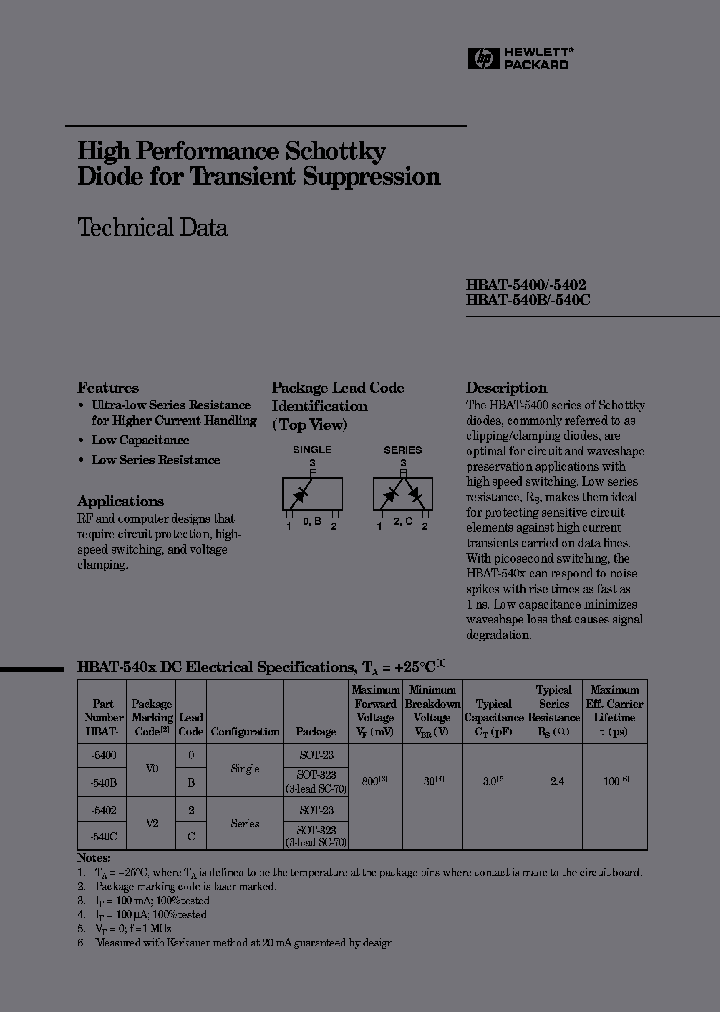 HBAT-5400-TR2_6648591.PDF Datasheet