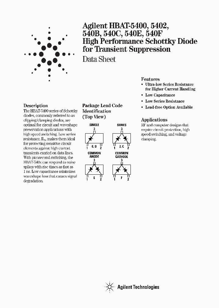 HBAT-5400-TR1_6648588.PDF Datasheet