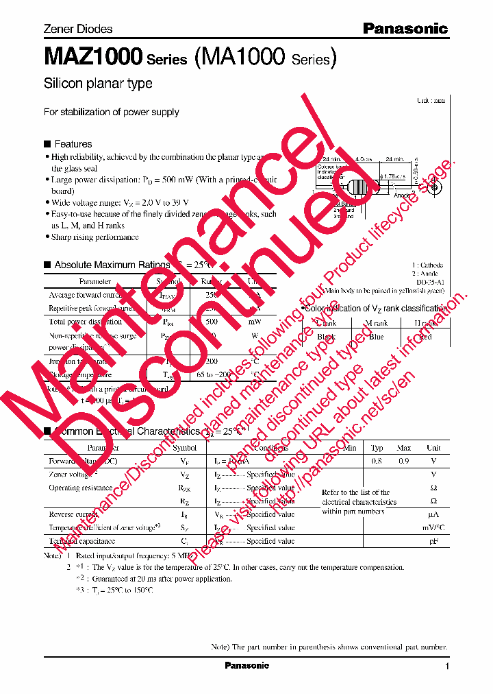MAZ1100-M_6644877.PDF Datasheet