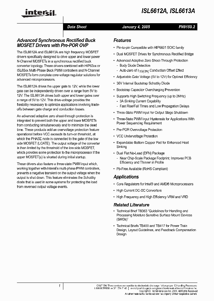 ISL6612AEIR_6648211.PDF Datasheet