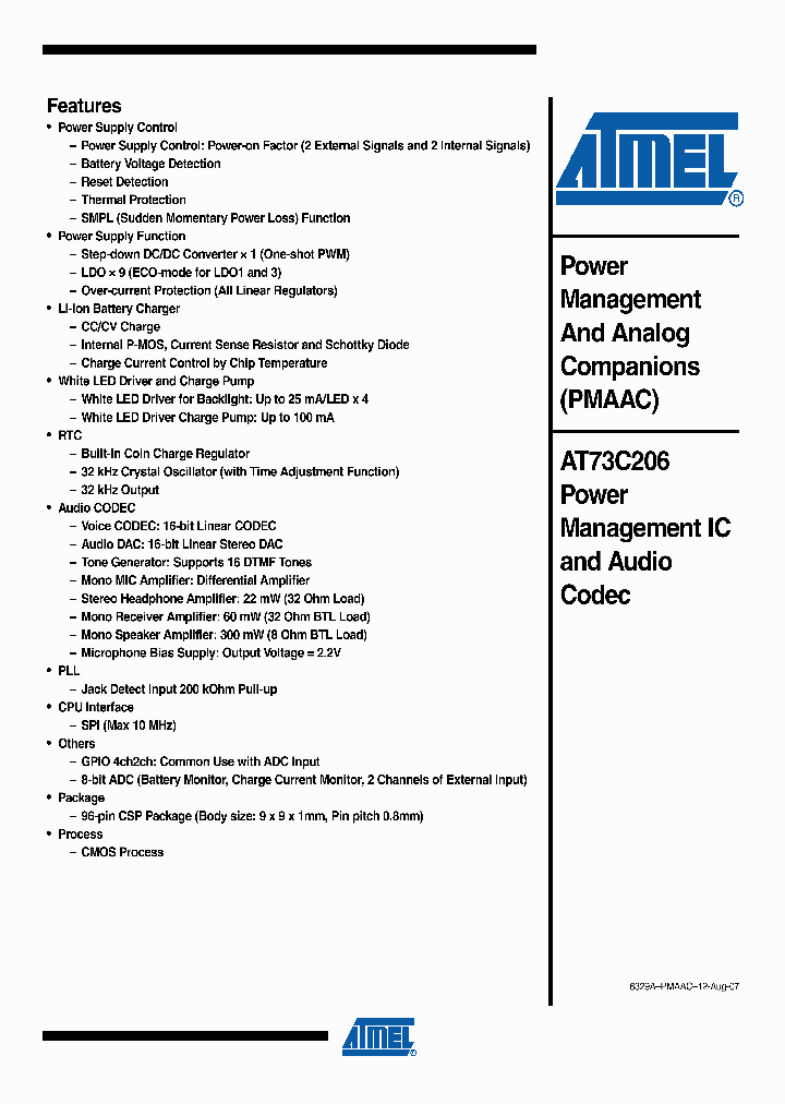 AT73C206_6651177.PDF Datasheet